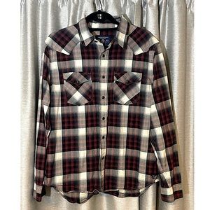 American Eagle Plaid Button Down Long Sleeve